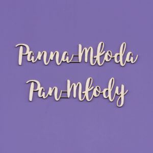 Tekturka Crafty Moly Napis G5 - Panna Młoda + Pan Młody